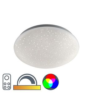 Moderní stropní svítidlo bílé s hvězdným efektem včetně LED - Bex obraz