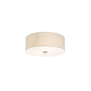 Venkovská stropní lampa bílá / krémová 30 cm - Drum Juta obraz