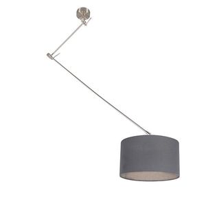 Závěsná lampa ocelová se stínidlem 35 cm tmavě šedá nastavitelná - Blitz I. obraz