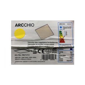 Arcchio Arcchio - LED Stmívatelné stropní svítidlo PHILIA LED/20W/230V 3000-6000K + DO obraz