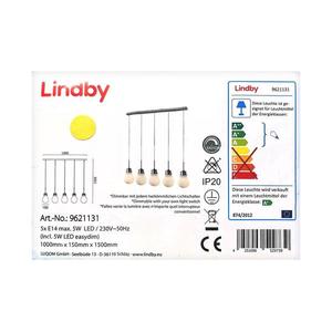 Lindby Lindby - LED Stmívatelný lustr na lanku BADO 5xLED/5W/230V obraz