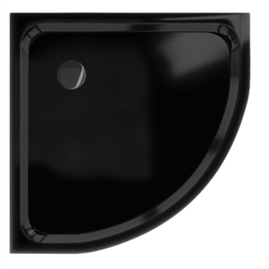 Sprchová vanička MEXEN FLAT s černým sifonem 70 x 70 cm černá obraz