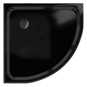 Sprchová vanička MEXEN FLAT s černým sifonem 80 x 80 cm černá obraz