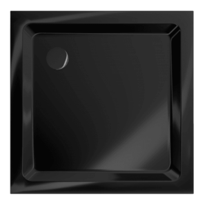 MEXEN Sprchová vanička s černým sifonem 90 x 90 cm černá obraz