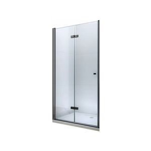 Sprchové dveře skládané MEXEN LIMA černé 90 cm obraz