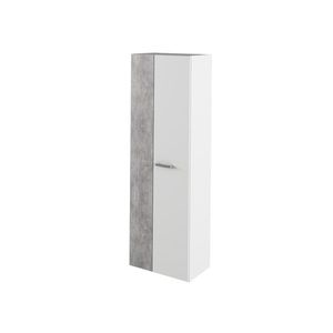 Skříň PRIMULA, bílá/beton obraz