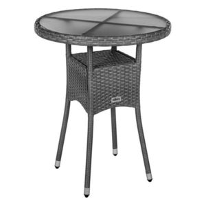 Stilista 90808 STILISTA Zahradní polyratanový stolek, 60 x 75 cm, šedý obraz
