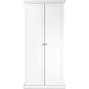Bílá šatní skříň 96x201 cm Paris - Tvilum obraz