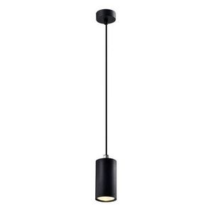 Závěsná lampa TUBO 1xGU10 10 cm Černá obraz