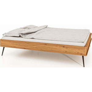 Dvoulůžková postel z dubového dřeva 140x200 cm Kula - The Beds obraz