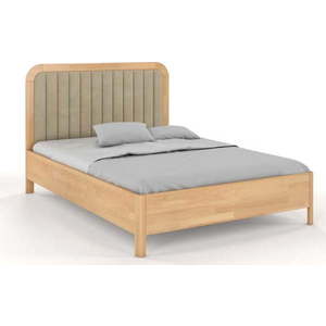 Dvoulůžková postel z bukového dřeva ve světle hnědé a přírodní barvě 160x200 cm Modena – Skandica obraz