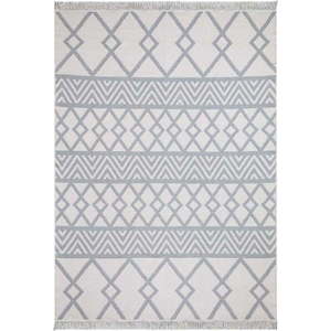 Bílo-šedý bavlněný koberec Oyo home Duo, 160 x 230 cm obraz