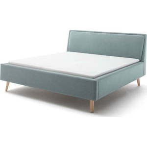 Modrošedá čalouněná dvoulůžková postel 180x200 cm Frieda – Meise Möbel obraz
