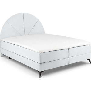 Světle šedá boxspring postel s úložným prostorem 180x200 cm Sunset – Cosmopolitan Design obraz