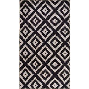 Černý pratelný koberec 80x50 cm - Vitaus obraz