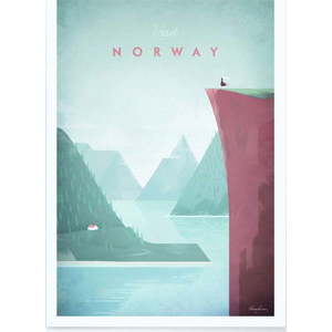 Plakát Travelposter Norway, 30 x 40 cm obraz