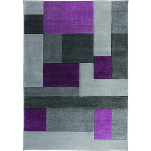 Šedo-fialový koberec Flair Rugs Cosmos, 80 x 150 cm obraz