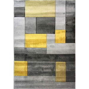 Šedo-žlutý koberec Flair Rugs Cosmos, 120 x 170 cm obraz