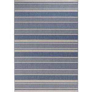 Modrý venkovní koberec NORTHRUGS Strap, 160 x 230 cm obraz