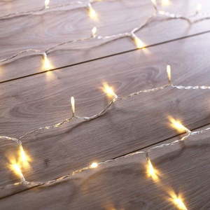Transparentní LED světelný řetěz DecoKing Christmas, 200 světýlek, délka 1 m obraz