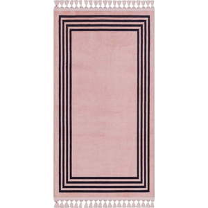 Růžový pratelný koberec běhoun 300x80 cm - Vitaus obraz
