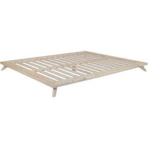 Dvoulůžková postel z borovicového dřeva s roštem 180x200 cm Senza – Karup Design obraz