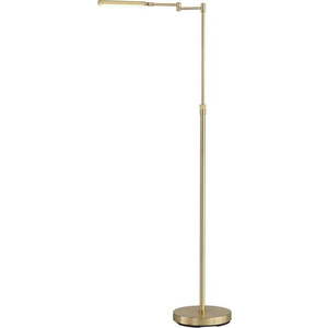 LED stojací lampa ve zlaté barvě s kovovým stínidlem (výška 130 cm) Nami – Fischer & Honsel obraz