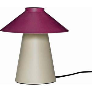 Fialovo-béžová kovová stolní lampa Chipper - Hübsch obraz