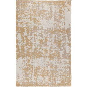 Žluto-béžový bavlněný koberec Oyo home Casa, 150 x 220 cm obraz