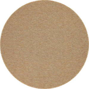 Hnědobéžový kulatý venkovní koberec ø 160 cm Vagabond™ - Narma obraz
