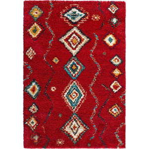 Červený koberec Mint Rugs Geometric, 80 x 150 cm obraz