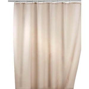 Béžový sprchový závěs s protiplísňovou povrchovou úpravou Wenko, 180 x 200 cm obraz