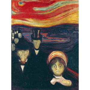Reprodukce obrazu Edvard Munch - Anxiety, 45 x 60 cm obraz