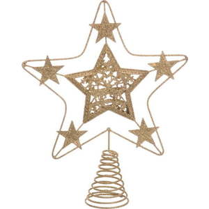 Hvězda na vánoční strom ve zlaté barvě Casa Selección Terminal, ø 18 cm obraz