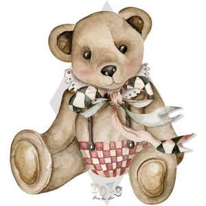 Nástěnná dětská samolepka Dekornik Big Theodore Bear obraz