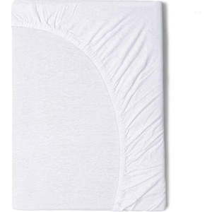 Dětské bílé bavlněné elastické prostěradlo Good Morning, 70 x 140/150 cm obraz