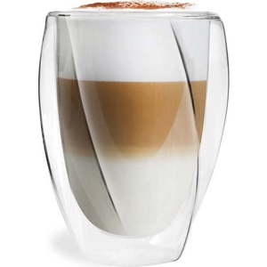 Sada 2 dvoustěnných sklenic Vialli Design Latte, 300 ml obraz