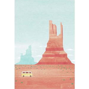 Plakát 30x40 cm Monument Valley - Travelposter obraz