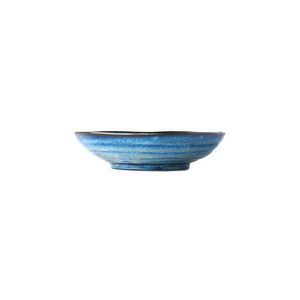 Modrý keramický hluboký talíř MIJ Indigo, ø 21 cm obraz