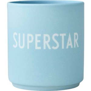 Modrý porcelánový hrnek Design Letters Superstar, 300 ml obraz