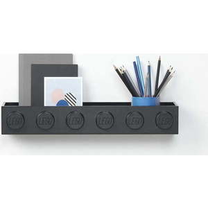 Dětská černá nástěnná polička LEGO® Sleek obraz