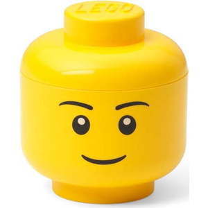 Žlutý úložný box LEGO® Boy, ø 10, 6 cm obraz