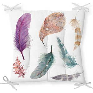 Podsedák s příměsí bavlny Minimalist Cushion Covers Feathers, 40 x 40 cm obraz