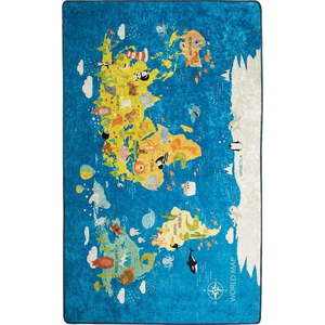 Dětský koberec World Map, 100 x 160 cm obraz