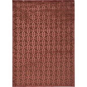 Červený koberec z viskózy Universal Margot Copper, 160 x 230 cm obraz