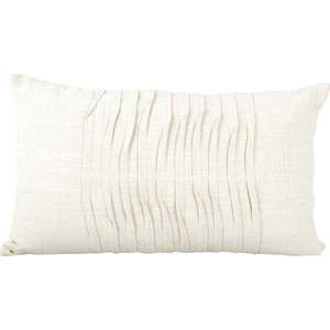 Bílý bavlněný polštář PT LIVING Wave, 50 x 30 cm obraz
