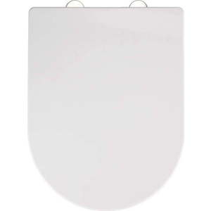 Bílé WC sedátko se snadným zavíráním Wenko Calla, 47 x 35, 5 cm obraz