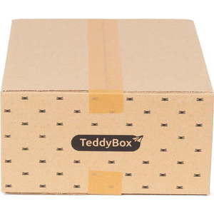 Sada 3 béžových úložných boxů Compactor Teddy, 35 x 15 cm obraz