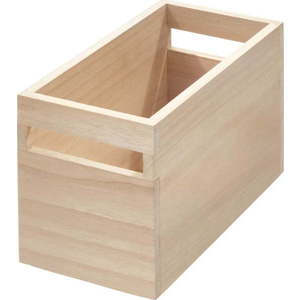 Úložný box ze dřeva paulownia iDesign Eco Wood, 12, 7 x 25, 4 cm obraz