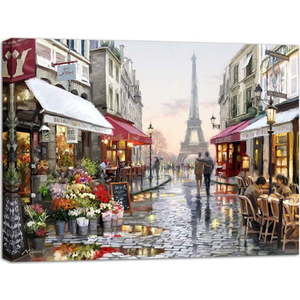 Obraz Styler Canvas Watercolor Paris I, 85 x 113 cm obraz